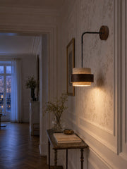 Cylindrical Modern Design Travertine Wall Lamp